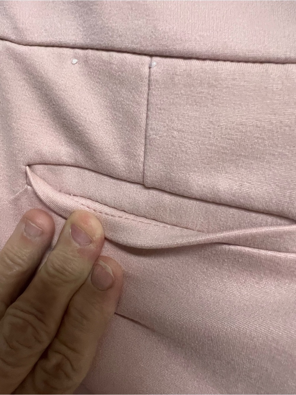 Anne Klein Blush Pink Tailored Knit Pants - Picture 4 of 15